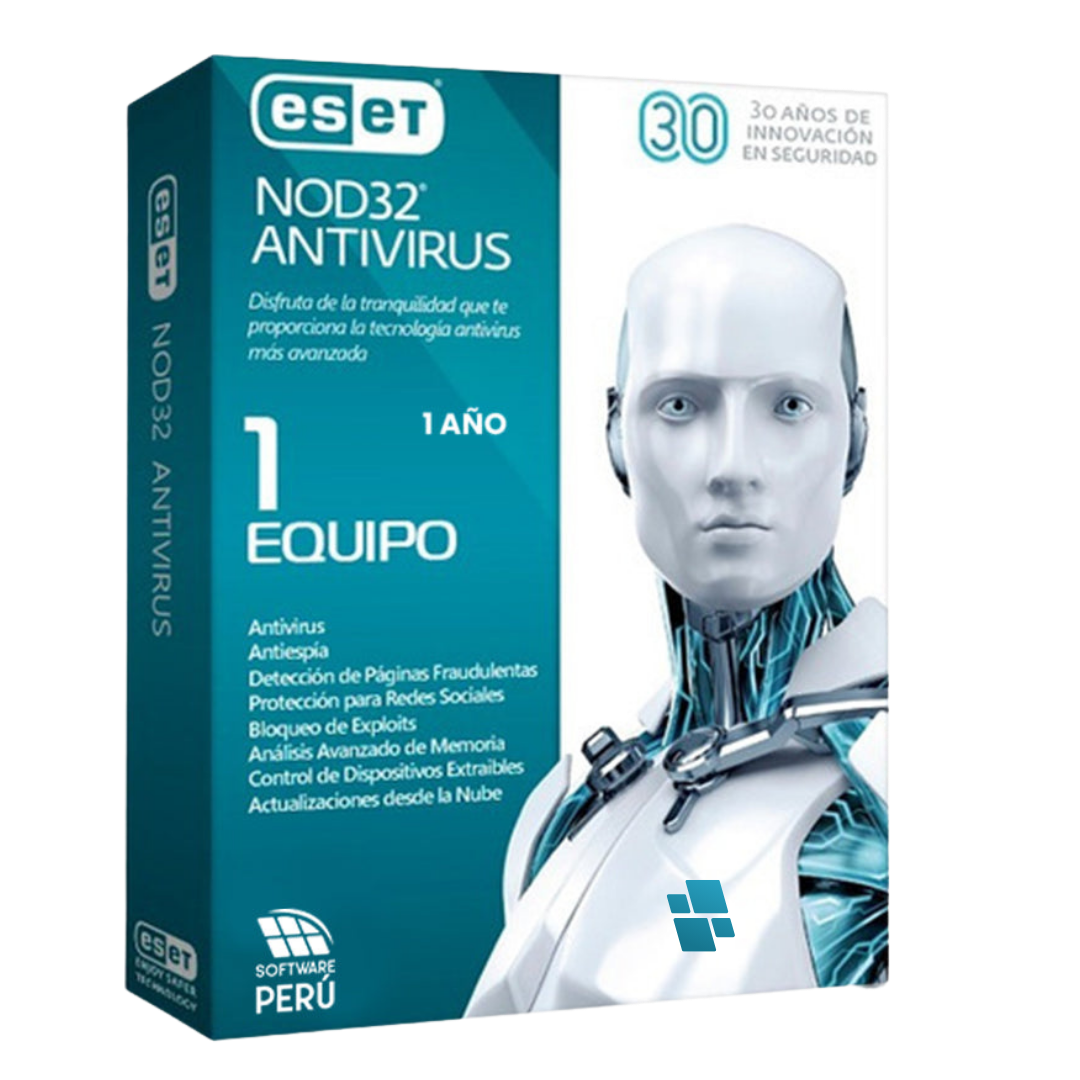 Eset Nod 32 Antivirus 1 año 1PC